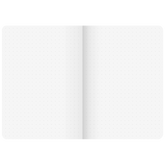 Notizbuch Premium FACT!plus Kladde | A6, punktiert, Gummizugverschluss, schwarz